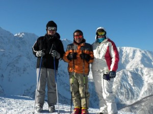 Getting a tour of the site of the 1998 Men's Long Jump Hill at Hakuba Happo