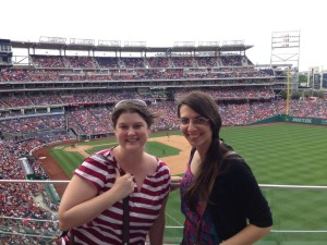Nationals Game in D.C. with Stephanie Sanders, also a JETAADC Member (Akita 2010-2013) 08/2014. Nats won against the Philadelphia Phillies! I was there with a group of Chinese students participating in the Global Career Launch program facilitated by Cultural Vistas. 