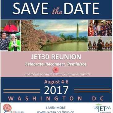 Save the Date! 8/4 – 8/6 – JET30 Reunion in Washington DC